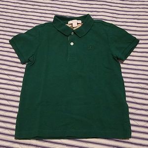 Hunter green Burberry polo
